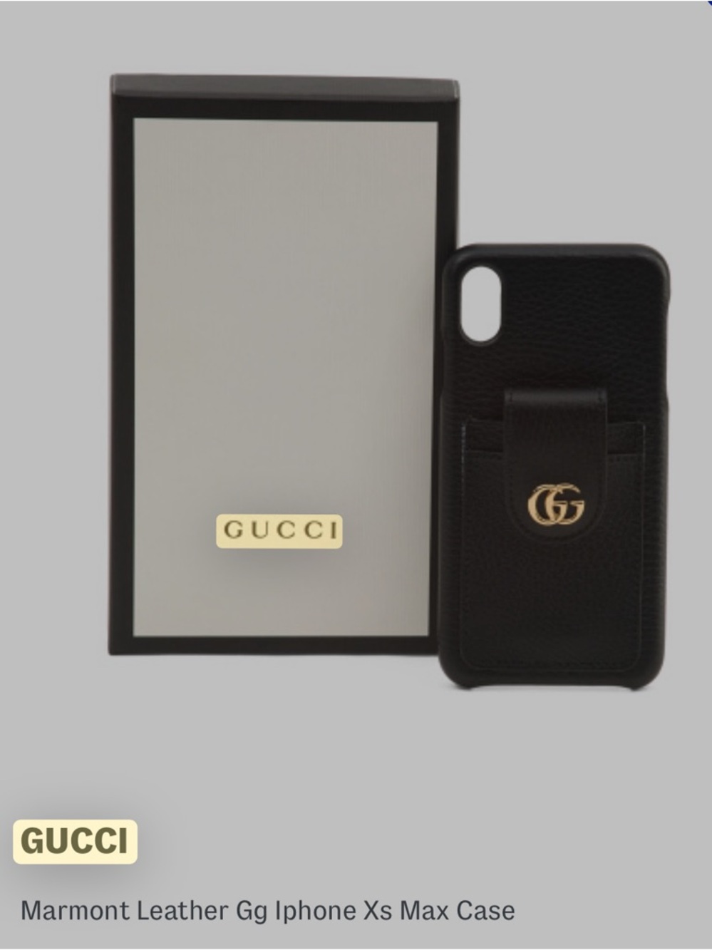 ✨ Gucci Marmont Leather GG iPhone XS Max Case ✨